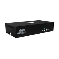Tripp Lite B002-H2AC4-N4 Secure KVM Switch, 4-Port, Dual Head, HDMI to HDMI, 4K, NIAP PP4.0, Audio, CAC, TAA