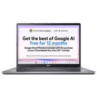 Acer Chromebook Plus 514 CB514-3H - AMD Ryzen 5 7520C, 8GB, 256GB SSD, 14" WUXGA, Google Chrome OS, Iron