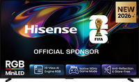 Hisense 100UR8STUK TV 2.54 m (100") 4K Ultra HD Smart TV Wi-Fi Black