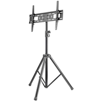 Manhattan Tripod Floor Mount for TV & Monitors, Stand Assembly, For screens: 37" to 65", VESA compatability: all between 200x200 to 600x400mm - check the dimensions of the four mounting holes on back of screen to ensure it fits, Max 35kg, Black, LFD, Bracket