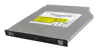 Hitachi-LG GUD1N optical disc drive Internal DVD Super Multi DL Black, Stainless steel