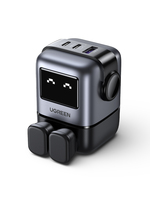 Ugreen USB-A+2C 65W UNO GAN CHARGER Mobile phone, Laptop, Tablet Black AC, USB Indoor