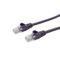 connektgear 10m RJ45 CAT5e UTP Stranded Flush Moulded Network Cable - 24AWG - Purple