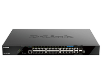 D-Link 28-Port Gigabit Stackable POE+ Smart Managed Switch with 2 x 10GBase-T & 2 x 10G SFP+