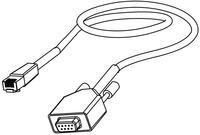 Datamax O'Neil 502542 serial cable RS232 RJ45