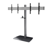 B-Tech SYSTEM X - Universal Twin Screen VC Stand (VESA 600 x 400) - 1.8m