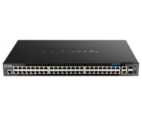 D-Link 48-Port Gigabit Stackable POE+ Smart Managed Switch with 2 x 10GBase-T & 2 x 10G SFP+