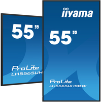 iiyama 55" Vivid-Bright Display with 4K resolution and 800cd/m² panels for illuminating communication