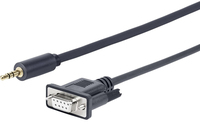 Vivolink PROMJDSUB9-25 serial cable Black 25 m 3.5mm