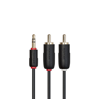 Techlink 103023 audio cable 3 m 3.5mm 2 x RCA Black