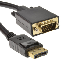 kenable 006163 video cable adapter 2 m VGA (D-Sub) DisplayPort Black