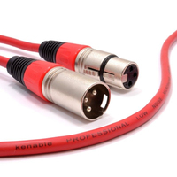 kenable 007960 audio cable 0.3 m XLR (3-pin) Red