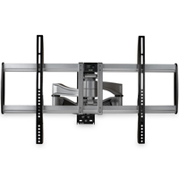 StarTech.com Full Motion TV Wall Mount - Heavy Duty Articulating TV Wall Mount Bracket for 32" to 75" (165lb/75kg) VESA Display - Universal Adjustable Tilt/Swivel Flat Screen Arm - Silver - TAA