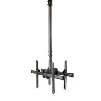StarTech.com Dual TV Ceiling Mount - Back-to-Back Heavy Duty Hanging Dual Screen Mount with Adjustable Telescopic Pole - Tilt/Swivel/Rotate - VESA Bracket for 32”-75" Displays