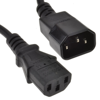 kenable 001779 power cable Black 1 m C14 coupler C13 coupler