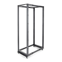 StarTech.com 42U 4-Post Server Rack, 19in Open Frame Rack with 40in (101cm) Mounting Depth and 1323lb (600kg) Weight Capacity, Mobile or Floor Mount IT Rack