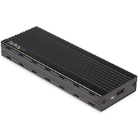 StarTech.com USB-C 10Gbps to M.2 NVMe SSD Enclosure - Portable External M.2 NGFF PCIe Aluminum Case - 1GB/s Read/Write - Supports 2230, 2242, 2260, 2280 - TB3 Compatible - Mac & PC - TAA