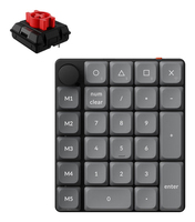 Keychron K0 Max QMK numeric keypad Universal Bluetooth/USB/RF Wireless Black, Grey