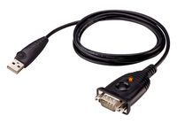ATEN UC232AF serial cable Black 1.2 m USB Type-A DB-9