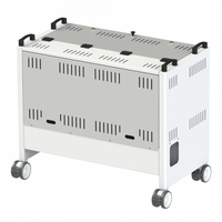 Loxit 6740 portable device management cart/cabinet Freestanding White