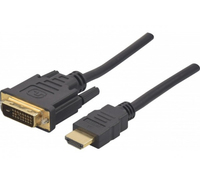 Hypertec 127875-HY video cable adapter 2 m HDMI Type A (Standard) DVI-D Black