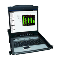 Tripp Lite B020-U16-19-K NetDirector 16-Port 1U Rack-Mount Console KVM Switch with 19-in. LCD + 8 PS2/USB Combo Cables