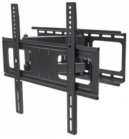 Manhattan Wall Mount for TV & Monitors (Full Motion), For screens 32" to 55", VESA compatibility: all between 200x200mm to 400x400mm - check the dimensions of the four mounting holes on back of screen to ensure it fits, Max 50kg, Black, Bracket, Lifetime Warranty