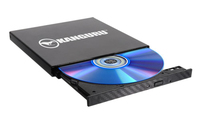 iStorage Kanguru QS Slim DVDRW DVD Burner|Supports Burning DVDs up to 24x & CDs up to 48x|Burn up to 8.5GB with Dual Layer DVDs|Dual Format DVD Burning |Buffer Under Run Protection |TAA Compliant|