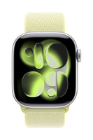 Apple MFFF4ZM/A smart wearable accessory Band Yellow Nylon, Recycled polyester, Spandex
