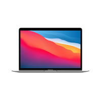 MacBook Air 13-inch, Silver, M1, 8-core CPU and 7-core GPU, 8GB memory, 256GB SSD, Backlit Magic Keyboard - British, UK Power Supply