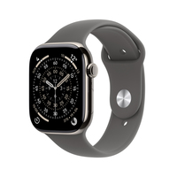Apple Watch Series 11 GPS + Cellular (Demo) 46mm Natural Titanium Case with Stone Grey Sport Band - M/L
