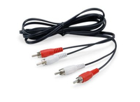 Equip 147094 audio cable 2.5 m 2 x RCA Black