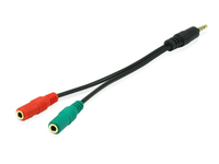 Equip 147943 audio cable 1.5 m 2 x 3.5mm 3.5mm Black