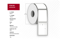Capture 60000098 printer label White