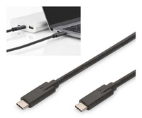 Fairline 1159-310 USB cable USB 3.2 Gen 2 (3.1 Gen 2) 0.5 m USB C 10 Gbit/s 100 W Black