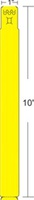 Zebra 10012712-2 printer label Yellow Self-adhesive printer label
