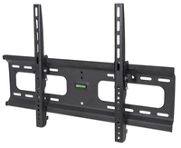 Manhattan Wall Mount for TV & Monitors (Tiltable), For screens 37" to 65", VESA compatability: all between 200x200mm and 600x400mm - check the dimensions of the four mounting holes on back of screen to ensure it fits, Max 75kg, Black, Bracket