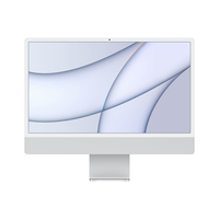 iMac 24-inch, Silver, M1, 8-core CPU and 7-core GPU, 8GB memory, 256GB SSD, Magic Mouse, Magic Keyboard - British, UK Power Supply