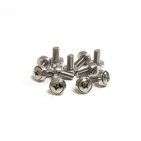 StarTech.com 50-Pack M6 12mm Screws, Mounting Screws for 19" or 10" Server Racks, Cabinets and Enclosures, Silver - TAA