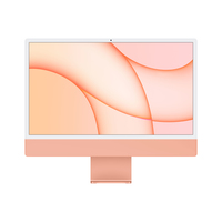 iMac 24-inch, Orange, M1, 8-core CPU and 8-core GPU, 8GB memory, 256GB SSD, Magic Mouse, Magic Keyboard with TouchID - British, UK Power Supply