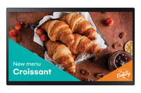Samsung QB24C-T Digital signage flat panel 61 cm (24") LED Wi-Fi 250 cd/m² Full HD Black Touchscreen Built-in processor Tizen 7.0 16/7