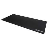 Manhattan XXL Gaming Mousepad Smooth Top Surface Mat, Micro-textured surface for ultra-high precision with optical and laser mice (800x350x3mm), Non Slip Rubber Base, Water Resistant, Stitched Edges, Black, Lifetime Warranty