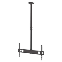 Manhattan Ceiling Mount for TV & Monitors, For screens: 37" to 75", Adjustable height: 105-156 cm, VESA compatability: all between 200x200 to 800x400mm - check the dimensions of the four mounting holes on back of screen to ensure it fits, Max 50kg, LFD,Bracket