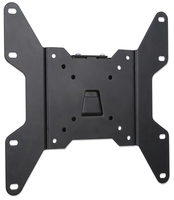 Manhattan Wall Mount for TV & Monitors (Fixed), For screens 23" to 42", VESA compatability: all between 75x75mm and 200x200mm - check the dimensions of the four mounting holes on back of screen to ensure it fits, Max 30kg, Black, Bracket