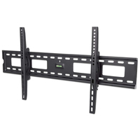 Manhattan Wall Mount for TV & Monitors (Tiltable), For screens 37" to 75", VESA compatability: all between 200x200mm and 800x400mm - check the dimensions of the four mounting holes on back of screen to ensure it fits, Max 75kg, Black, Bracket