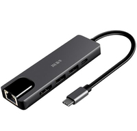 JLC Slimline Type C 5 Port Adapter - Grey