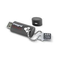 Integral 16GB HARDWARE ENCRYPTED USB 3.0 DRIVE SECURE PASSWORD 256 AES FIPS 197 CRYPTO