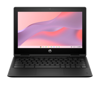 HP Fortis Flip G1m Chromebook 520 29.5 cm (11.6") Touchscreen HD 4 GB LPDDR4x-SDRAM 32 GB eMMC Wi-Fi 6 (802.11ax) ChromeOS Black