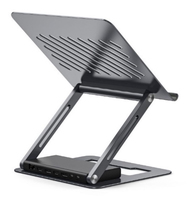 JLC Ergonomic Laptop Stand with USB-C Dual Display 13-in-1 Display Link Docking Station