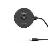 Hama Wireless Qi2 25W Active Air Cooling Charger, Inductive Charging Pad, Fast Charging, 25 W, black